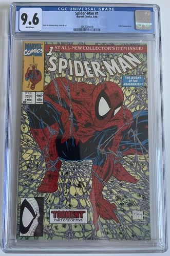 Spider-Man #1 (1990) Todd McFarlane Green Torment Cover CGC 9.6 NM+