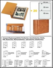 Ring Binder Postcard Album Compact SAFE 7886 Luxury 20 Sleeves 7869 Old Format