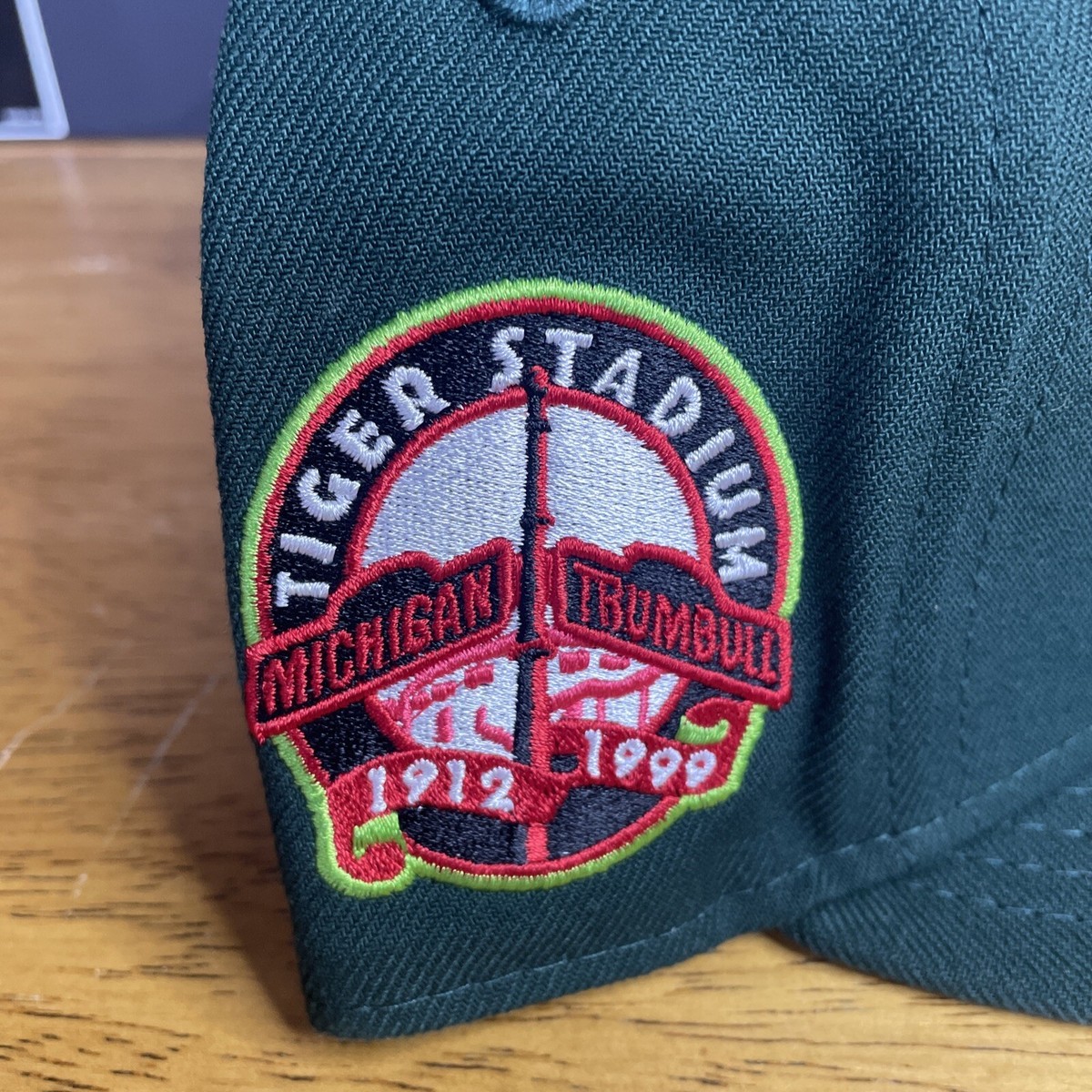 New Era 59fifty 7 3/8 Detroit Tigers Forest Green Tiger Stadium | eBay