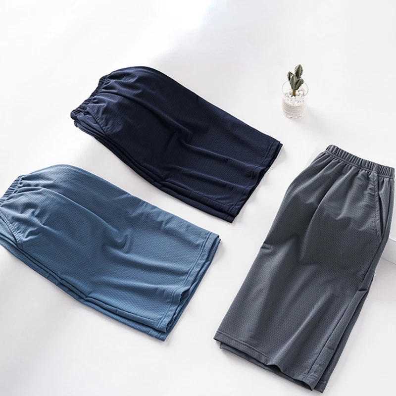 Mens Pajama Shorts Boxers Breathable Thin Short Pants Sports Summer Loungewear - Image 2 of 4