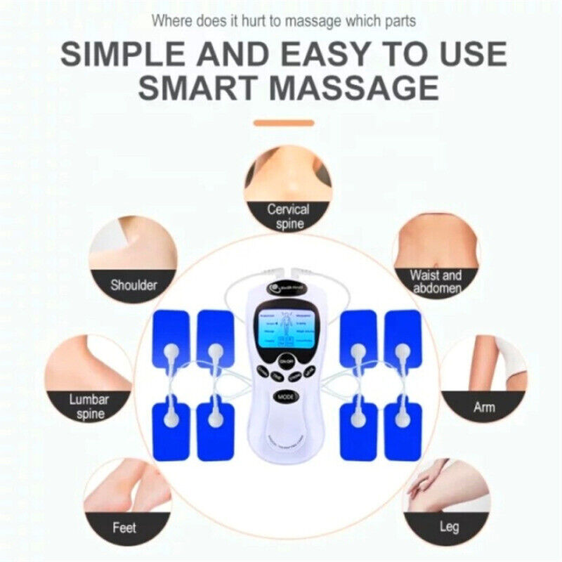 Electric Stimulation Pulse Muscle Massager Tens Unit Machine Therapy Pain Relief