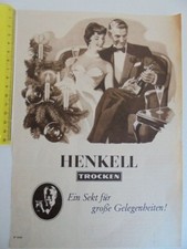 HENKEL Trocken Sekt - Reklame Anzeige STERN 1955