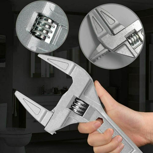16-68mm Adjustable Large Spanner Wrench Opening Bathroom Nut Key DIY Hand Tool - Picture 9 of 16