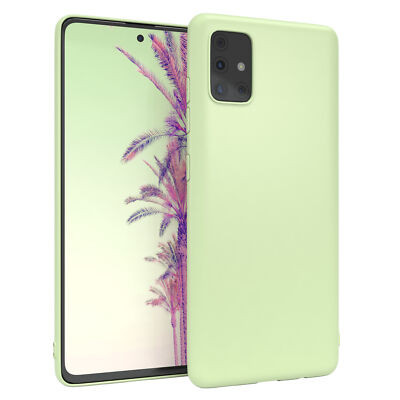 Für Samsung Galaxy A51 Schutzhülle TPU Backcover Tasche Slim Etui Soft Matt Grün
