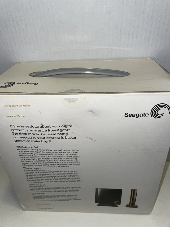 New Seagate FreeAgent Pro 750GB External Hard Drive, USB 2.0/eSATA - Image 3 of 4