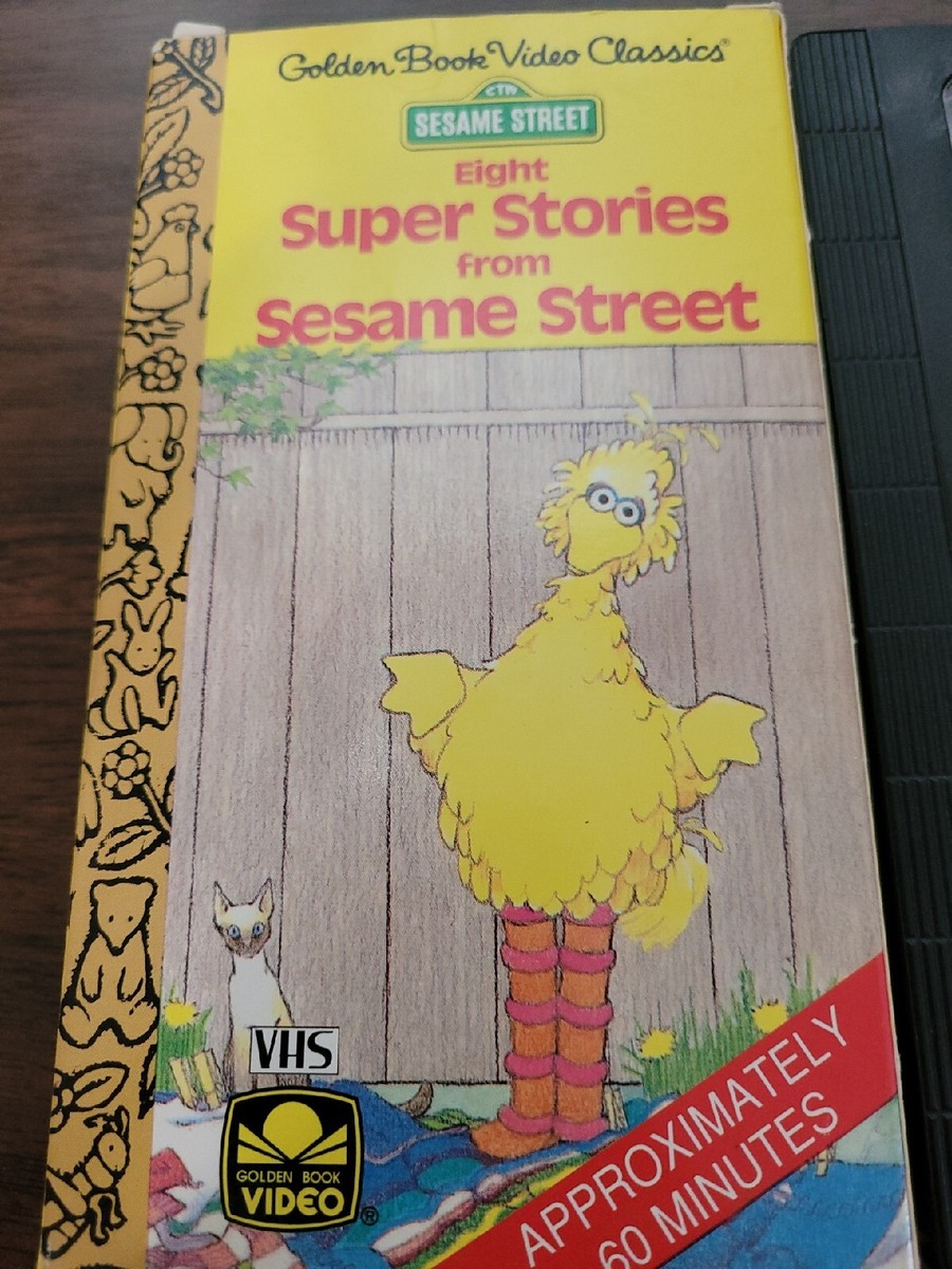 A Golden Book Video Classic FIVE SESAME STREET STORIES Grover VHS