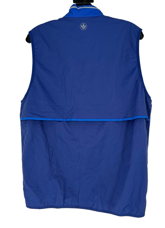 DONALD ROSS Sport Men's Blue Full Zip Traveler Vest Medium eBay