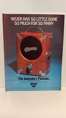 PIGNOSE GUITAR AMPLIFIER 1977 ORIGINAL  10X8 - PRINT AD t6