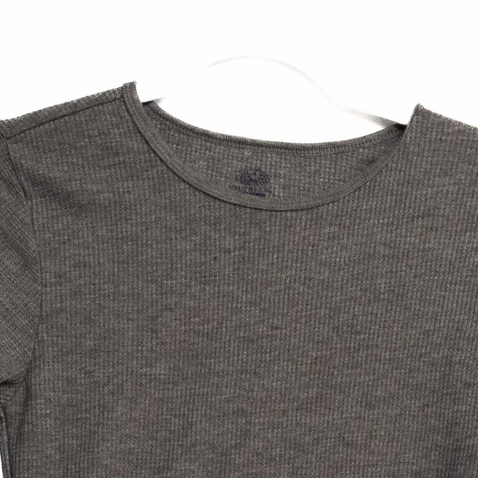 Fruits of the Loom Niños Gris Sudadera Sólida Manga Larga Pullover Talla S/P Foto 3 de 4