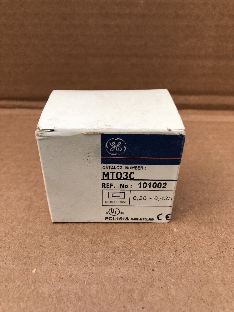 GE Overload Relay Trip Class 10 Current Range 0.26 0.43A Overload Relay B16 eBay