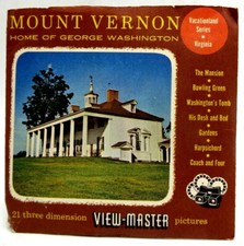 View-Master 76-A-B-C, Mount Vernon, Washington, S3 Packaging, 1956, 3 Reel Set