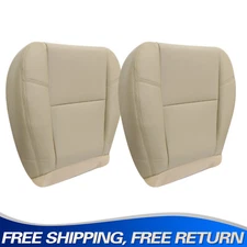 Fits 2007-2013 GMC Yukon Denali Driver & Passenger Perforated Seat Cover Tan