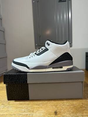 Men's Size 10-Nike Air Jordan 3 Retro Cement Grey CT8532-106 Brand New Fast Ship