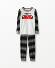 Hanna Andersson Disney Cars Lightening McQueen Longjohn Organic Pajamas Size 140