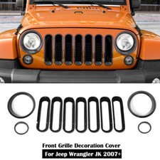 Front Grille Inserts Headlight Turn Signal Trim Cover For Jeep Wrangler Jk Front Grille Inserts Headlight Turn Signal Trim Cover For Jeep Wrangler Jk