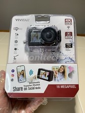 Vivitar DVR922HD-EIS DVR922 4k Dual-Screen Action Cam, 16MP WIFI Waterproof
