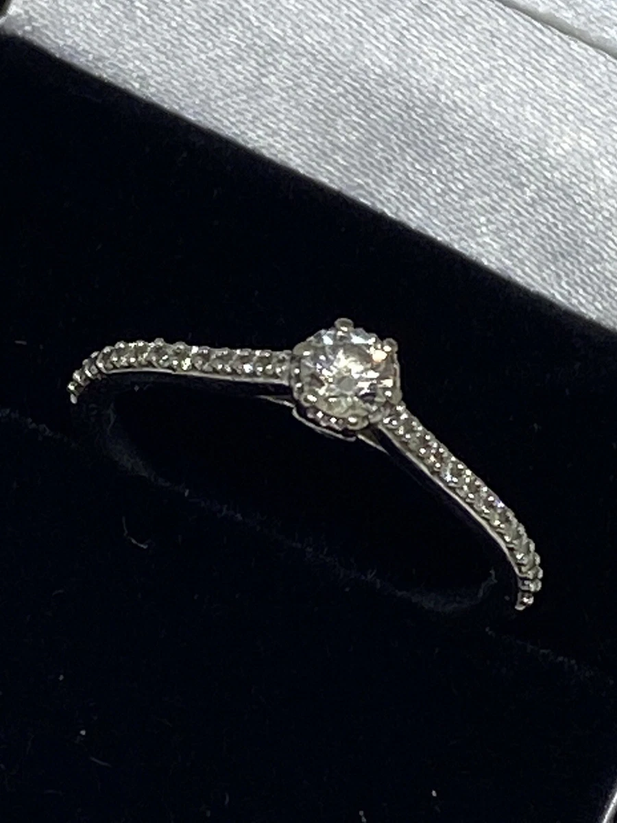 JENNY PACKHAM 18 Carat White Gold 0.33 Carat Diamond 6 Claw Single