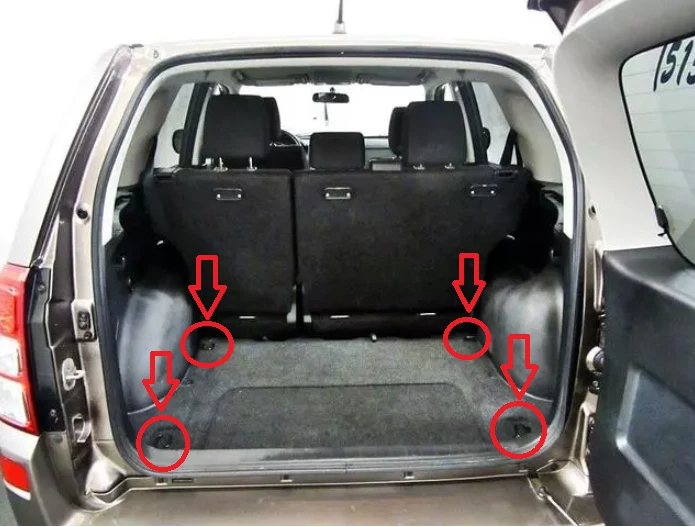 Red de carga de malla estilo piso maletero trasero para Suzuki Grand Vitara 2006-2014 nueva Foto 3 de 4