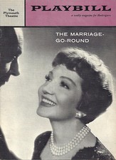 Claudette Colbert "MARRIAGE-GO-ROUND" Charles Boyer / Julie Newmar 1958 Playbill