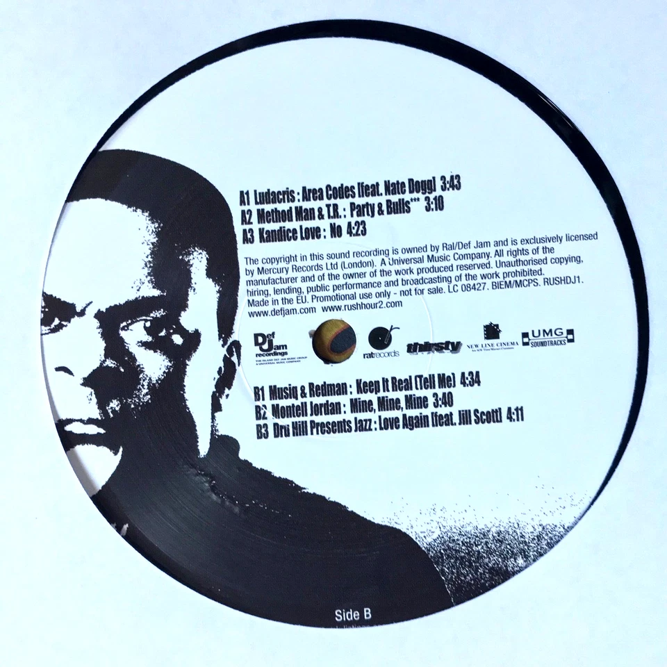 Rush Hour 2 Soundtrack - Vinyl Def Jam Sampler 2001 Method Man, Ludacris *DL - Image 4 of 4