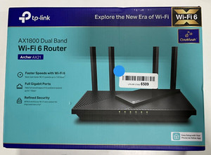 TP-Link AX1800 Works with Alexa Dual Band Gigabit Router - Black