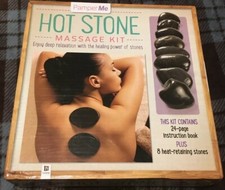 Pamper Me Hot Stone Massage Kit w/ Instruction Book and 8 Heat-Retaining Stones