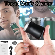 Smallest Electric Travel Shaver Portable Mini Pocket Size Rotary Razor for Men