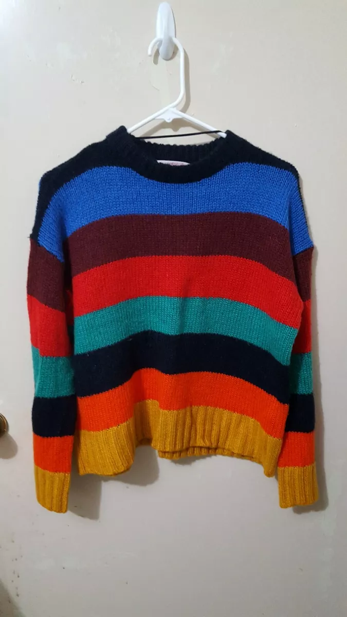 Urban outfitters top rainbow sweater