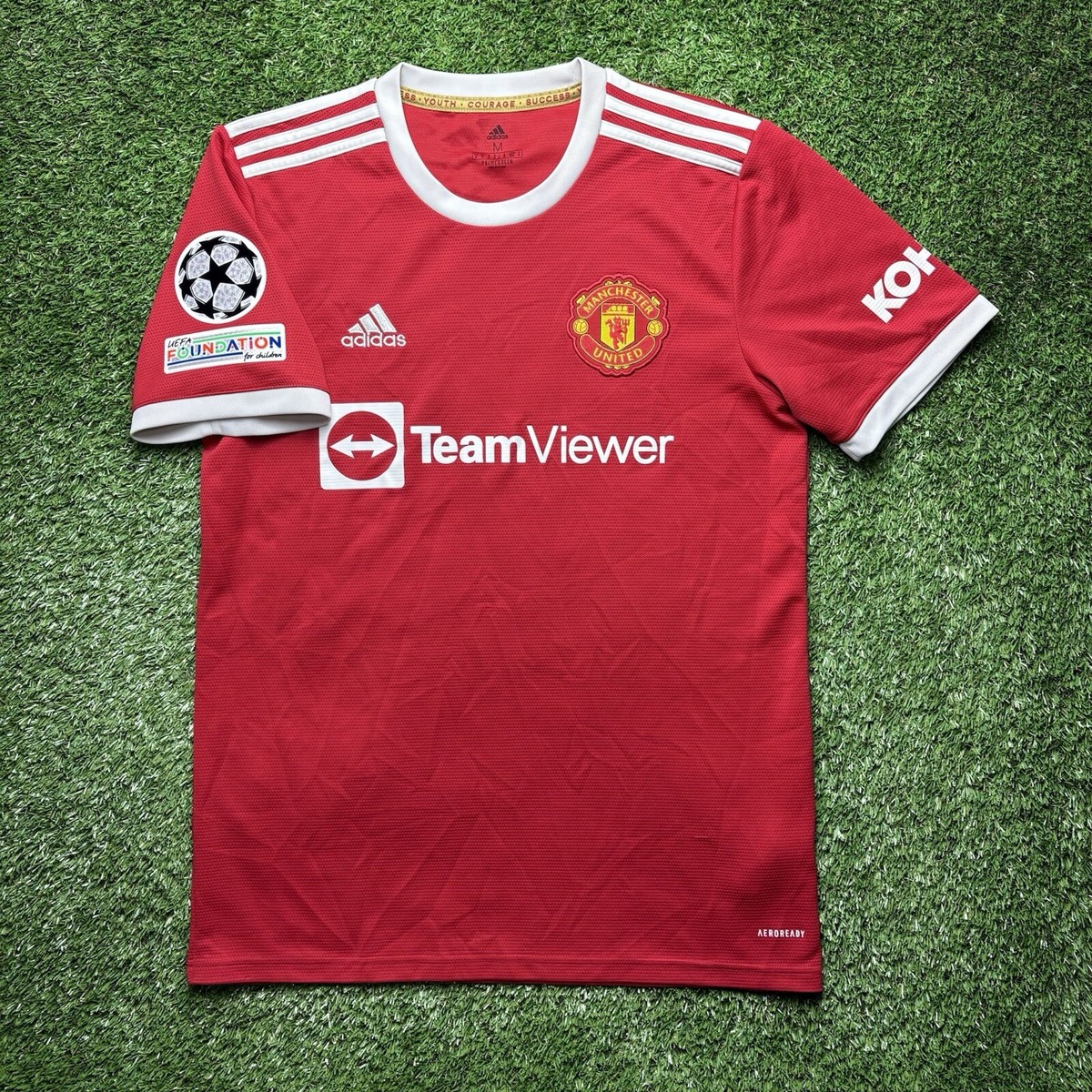 2021 2022 Manchester United Ronaldo Jersey Shirt Red Adidas 7 Kit