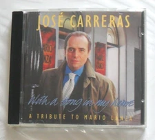 JOSE CARRERAS WITH A SONG IN MY HEART TRIBUTE TO MARIO LANZA w INSERT GERMANY CD