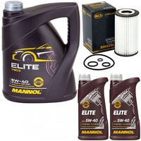 MotoröL Set Mannol Elite 5W40 API 7 Liter + ÖLfilter FüR Mercedes E-Klasse GLK