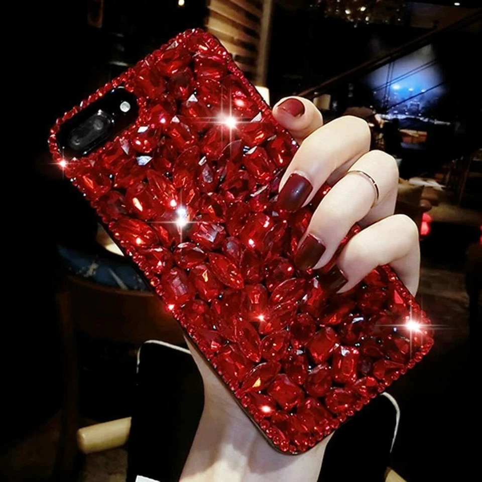 Capa telefone cristal brilhante brilho brilho diamante luxo Bling Glitter luxo para LG Stylo5/K30 - Imagem 3 de 4