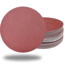 Sackorange 50 Pack 7 Inch 80 Grit Hook-and-Loop Sanding Discs Sandpaper -7" A...