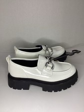 NWT Madden NYC Size 7.5 Women s White Platform Chunky Loafers Y2K Loafers