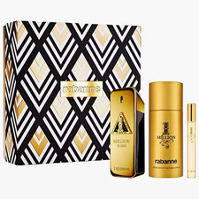 Rabanne 1 Million Elixir Gift Set Spray w/ Deodorant Natural Spray Travel