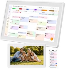 15.6" Digital Family Calendar Wall Planner, Family Command 15.6Inch White