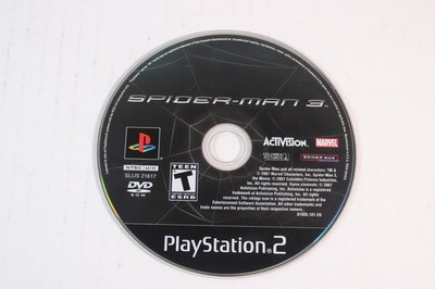 Spider-Man 3 (Sony PlayStation 2, 2007, PS2) Authentic, disc only, tested