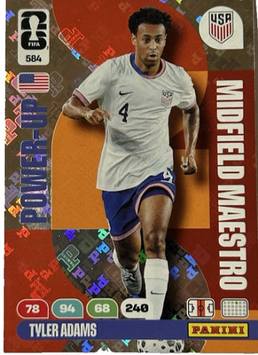 Panini Adrenalyn FIFA World Cup 2026 Power-Up 584 Tyler Adams Midfield Maestro