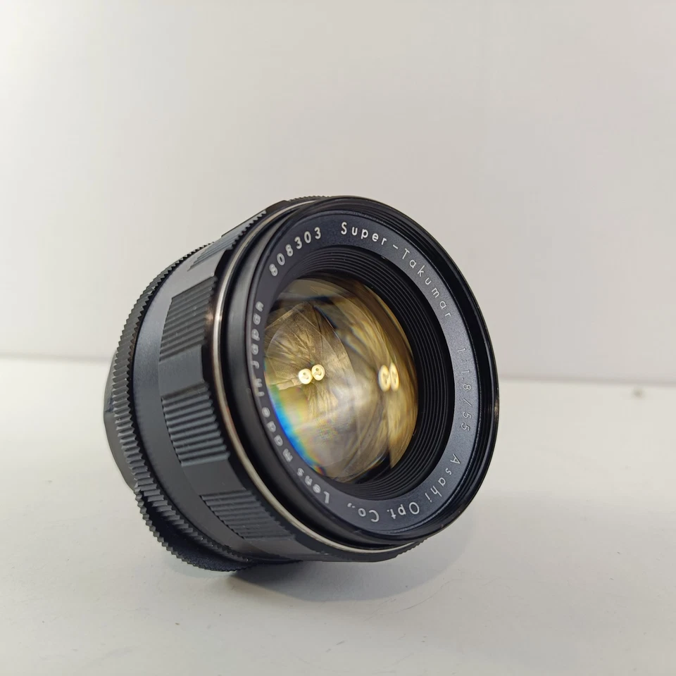 Super Takumar 55mm f/1.8 Asahi Opt. Co. Prime Lens M42 Screw Mount With Caps - Image 2 of 4