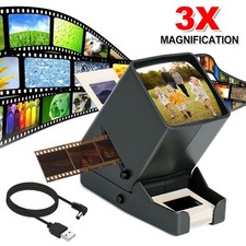 35 mm Slide Viewer Illuminated Slide Projector Set for 2X2 & 35mm Photos Slides