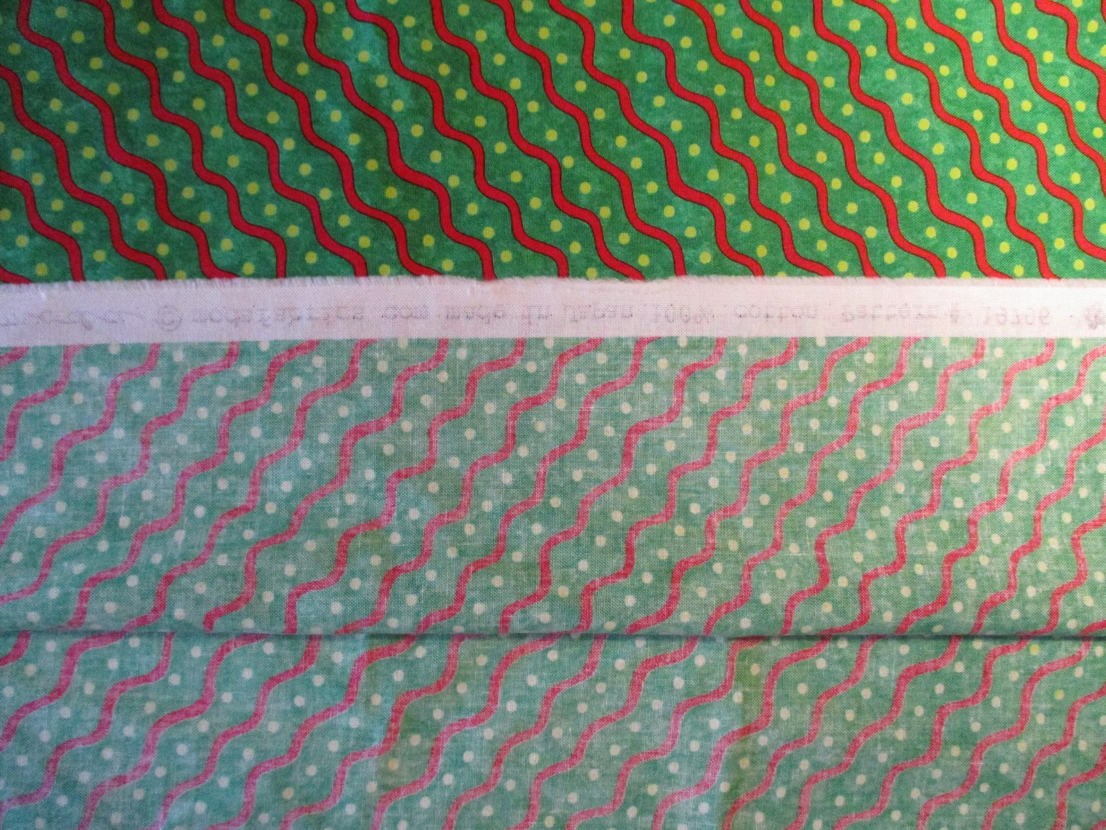 Ho Ho Ho Fabric by Deb Strain for Moda 100% Cotton BTHY Green Red Stripe