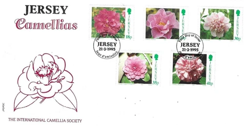 Jersey Comm/FDC - Jersey Camellias - 1995 (JES304)