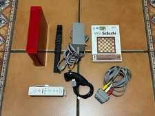 NINTENDO WII ROSSA CONSOLE PAL RVL-001 COMPLETA TESTATA CON GIOCO WII SCACCHI