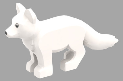 LEGO Polarfuchs Polar Fuchs Fox 112411pb01 6530160 aus 60470 (Tier Animal), Neu