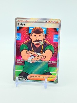 Judge Full Art Trainer #228 Holo Trainer 228/091 Pokémon TCG NM+
