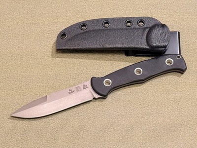 Al Mar Knives 4'' SERE Operator Knife w/ Black G10 Scales - Made in the USA