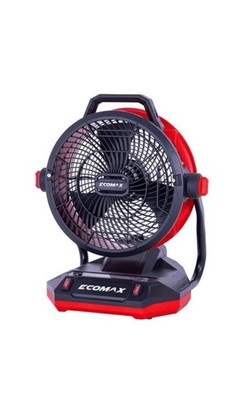 Ecomax AC/DC 12  Bucket Top Misting Fan 2 Battery AC Plug 