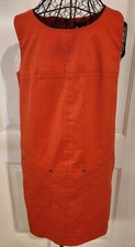 J.CREW Women's Sleeveless Orange Shift Dress Size 6