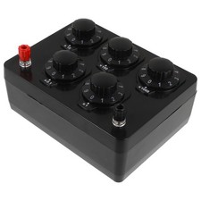 Portable Resistance Box 0-9999 Ohm Adjustable Reusable Physical Experiment Tool