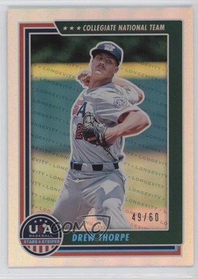 2022 Panini USA Baseball Stars & Stripes Holo Blue 49/60 Drew Thorpe #35 0q1p